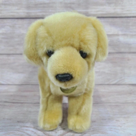 Aurora Miyoni Plush Yellow Lab Puppy Dog Stuffed Animal Toy Tan 9" 2021 - Picture 1 of 6